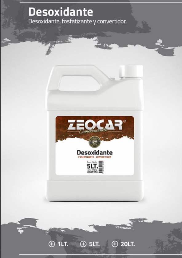 DESOXIDANTE FOSFATIZANTE ZEOCAR X 5LTS