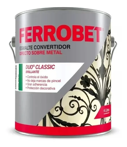 FERROBET DUO BLANCO SATINADO X 4LTS