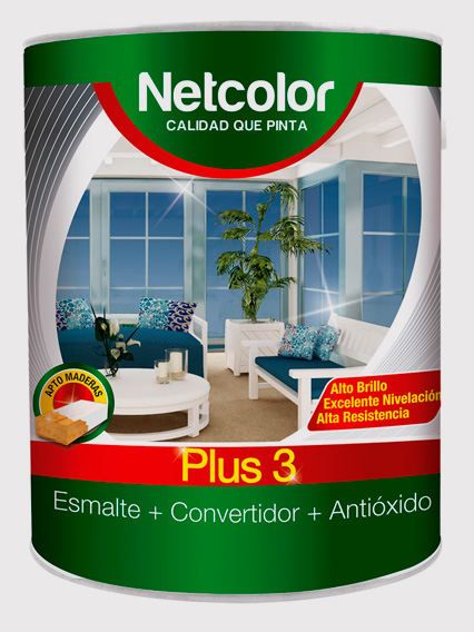 NETCOLOR ESMALTE SINTETICO VERDE ILUSION X 1/4 LTS