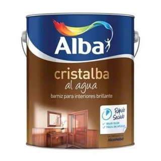 CRISTALBA BARNIZ AL AGUA X 4 LTS