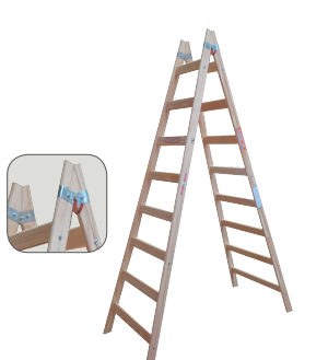 ESCALERA PINTOR REFORZADA 6 ESCALONES 1.82 MTS SCALA