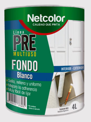 NETCOLOR FONDO BLANCO UNIV.PRE X 1/2LTS