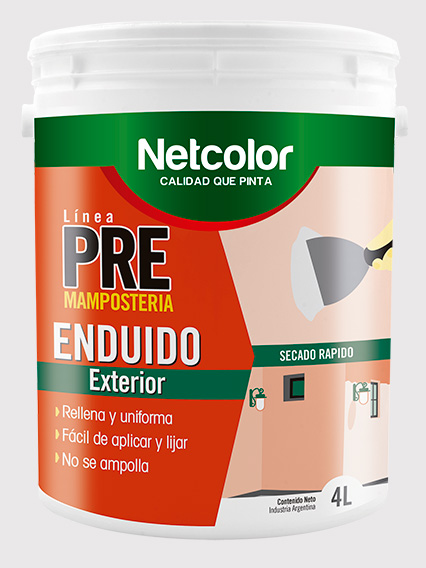 ENDUIDO PLAST.EXT.NETCOLOR X 4KG